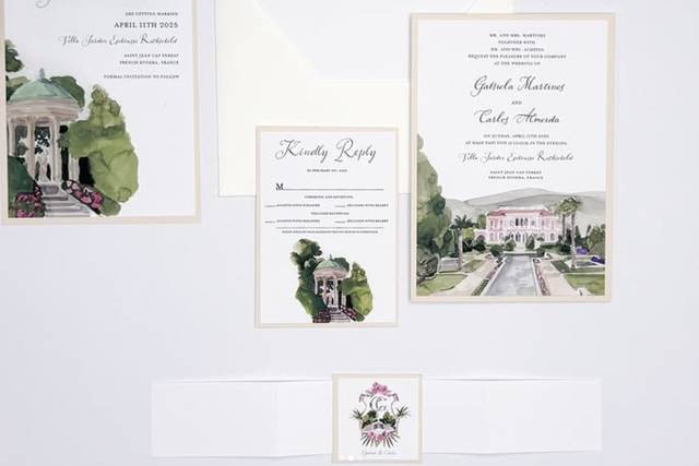 Convite de casamento