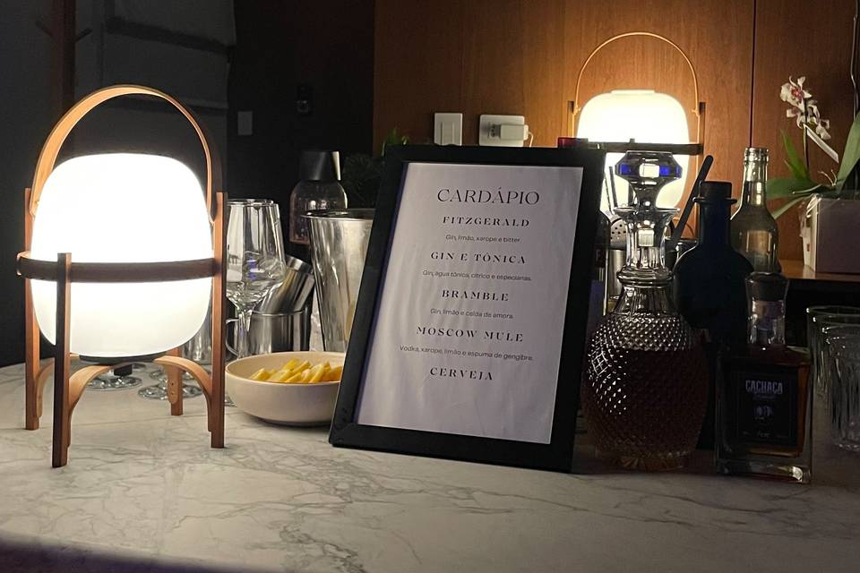 Bar de aniversário em casa