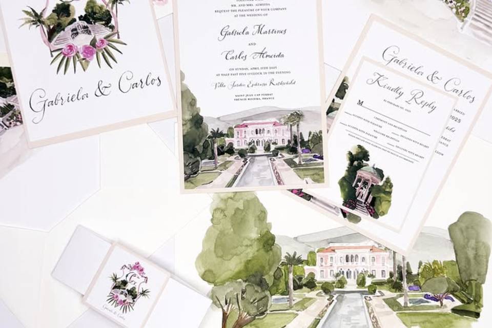 Convite de casamento