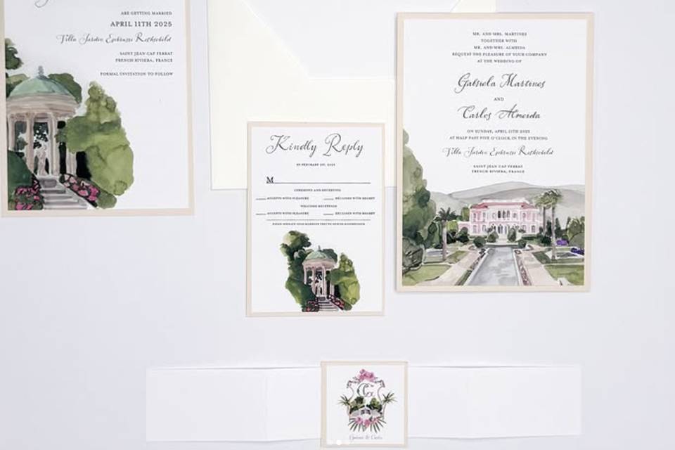 Convite de casamento