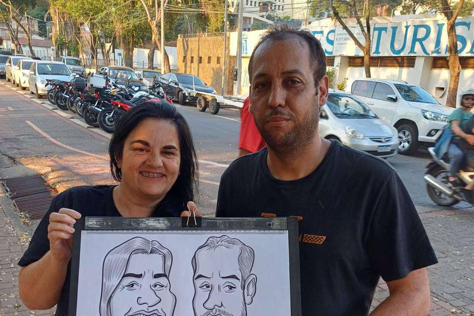 Caricaturas casal