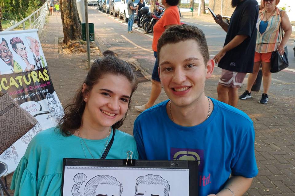 Caricaturas ao vivo