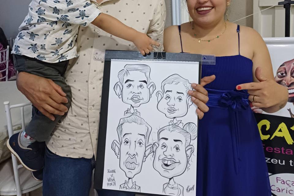 Caricaturas ao vivo