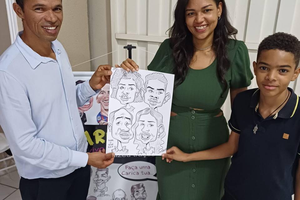 Caricaturas ao vivo