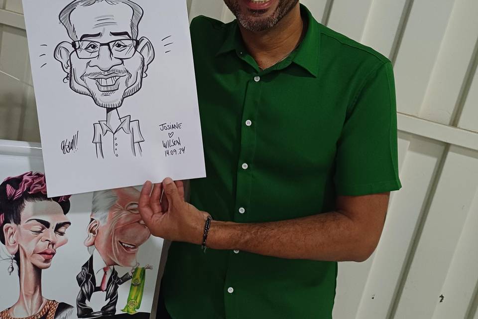 Caricaturas ao vivo