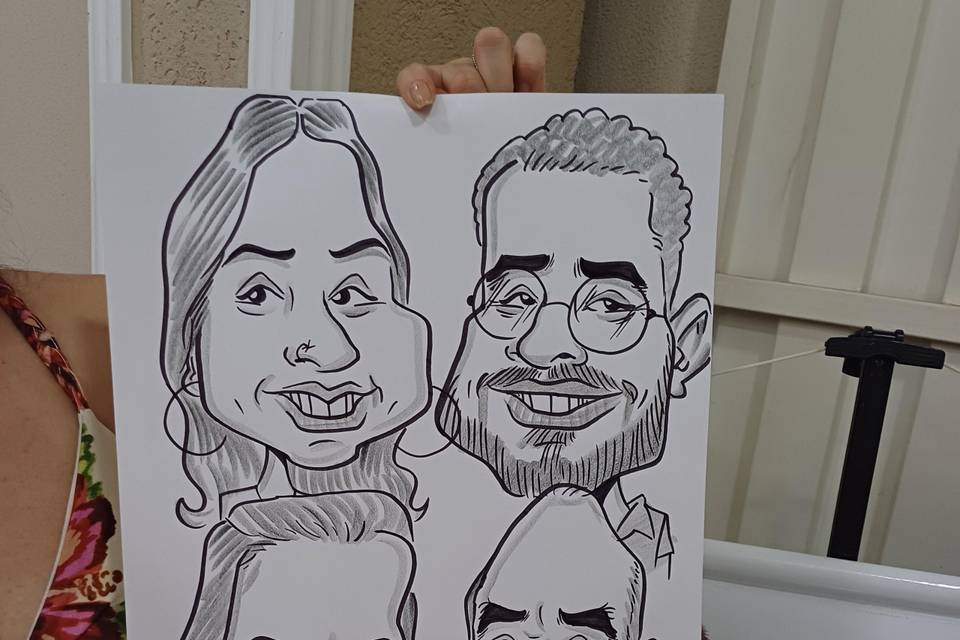 Caricaturas ao vivo