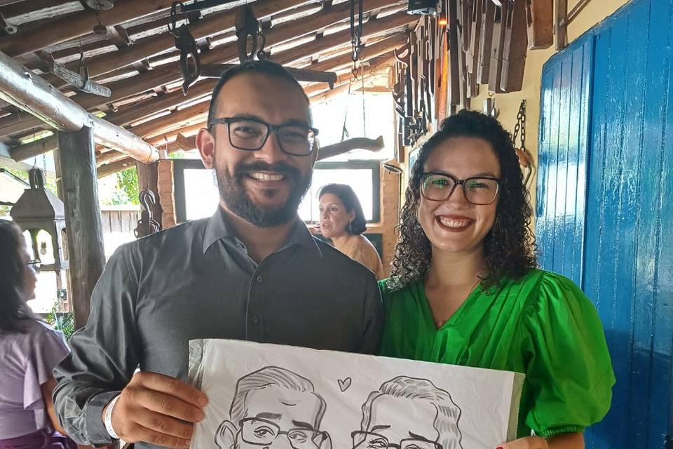 Caricaturas ao vivo