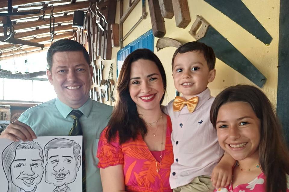 Caricaturas ao vivo
