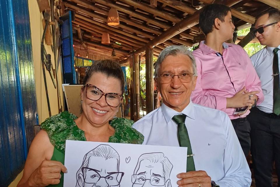 Caricaturas ao vivo