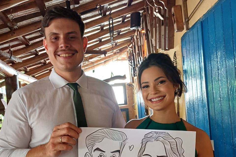 Caricaturas ao vivo