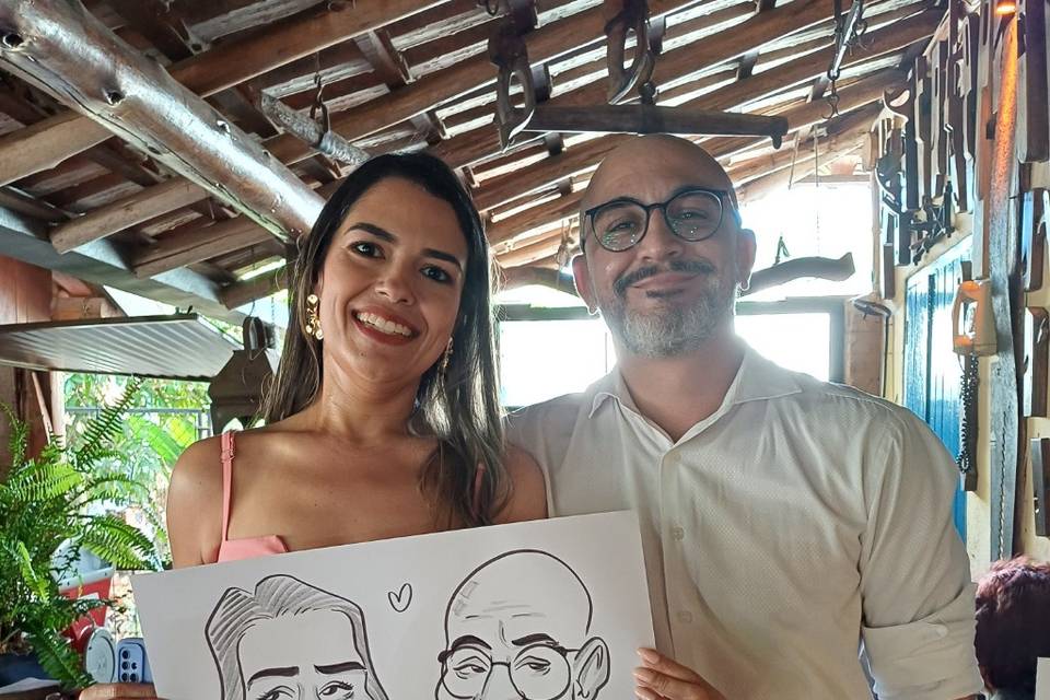 Caricaturas ao vivo