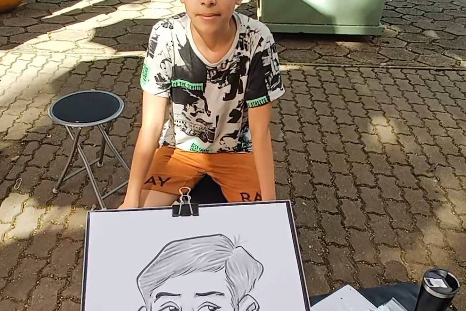 Caricaturas ao vivo