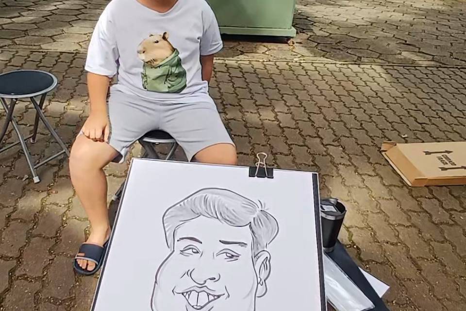 Caricaturas ao vivo