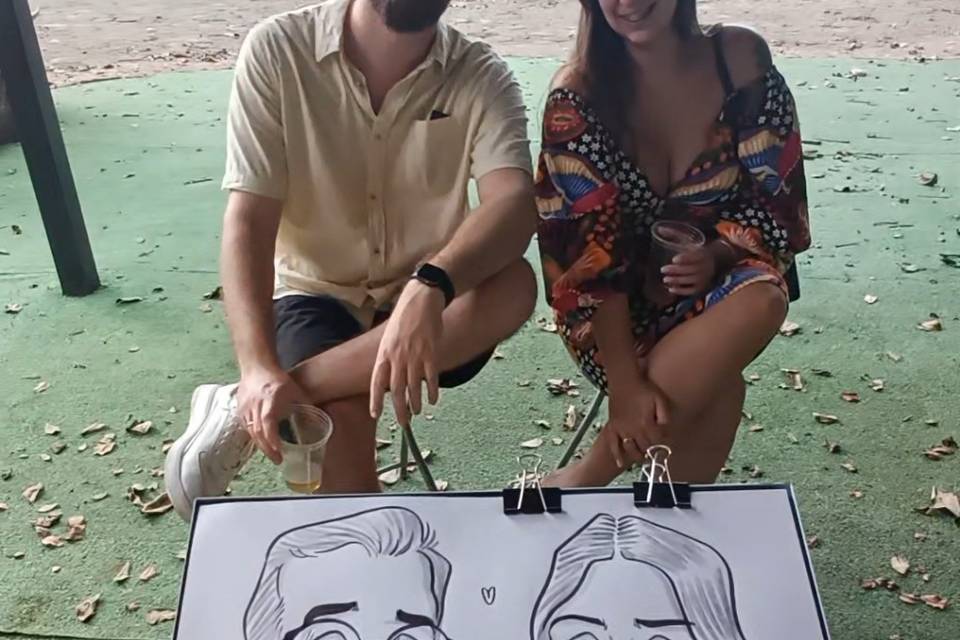 Caricaturas ao vivo