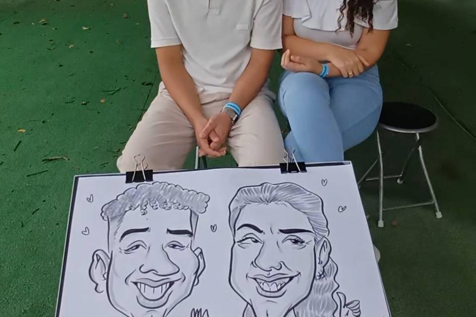 Caricaturas ao vivo