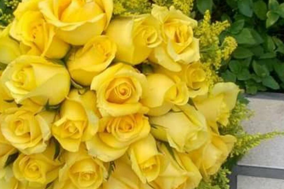 Bouquet rosas amarelas