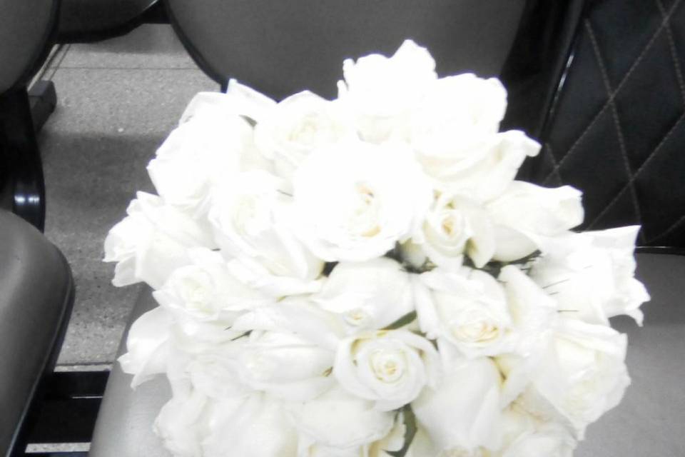 Bouquet rosas branca