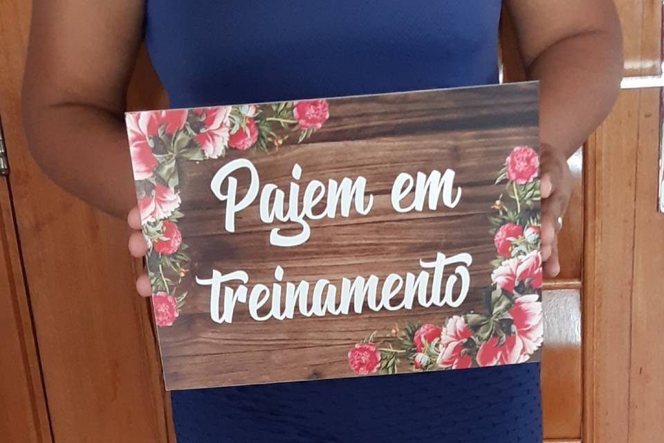 Placa pajem em treinamento