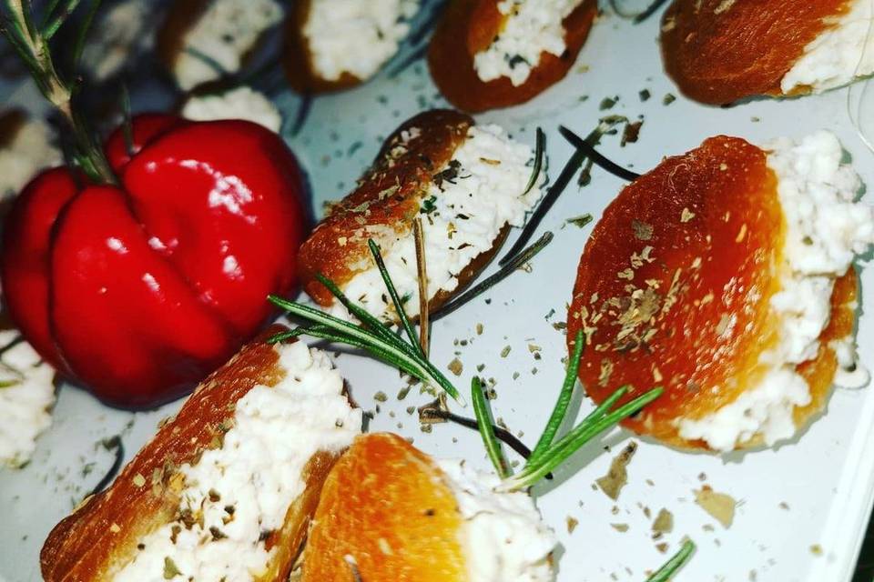 Damasco com gorgonzola