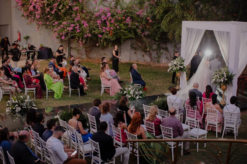 Momento da cerimônia religiosa