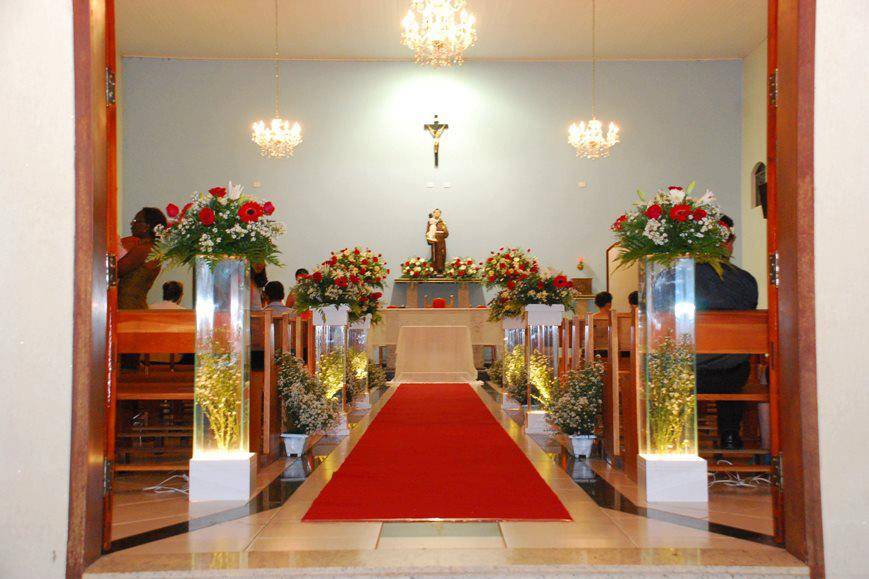 Decoração floral igreja