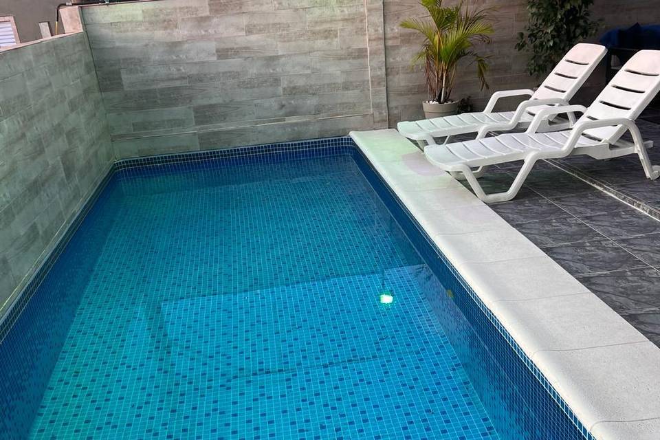 Área da piscina