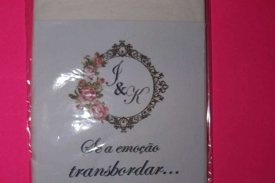 Lenços de papel personalizados