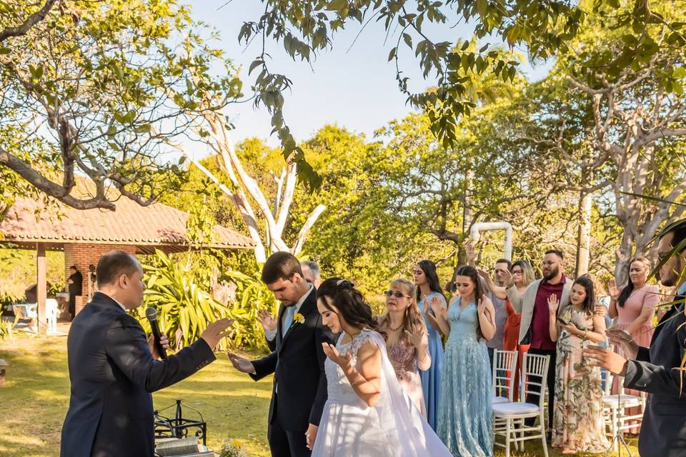 Casamento com vista pra lagoa