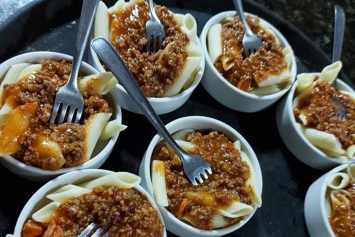 Mini Empratados de Macarrão