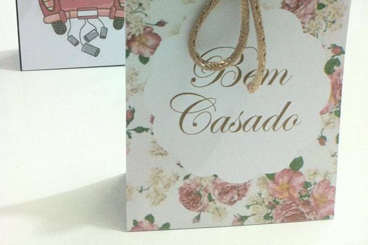 Embalagem Bem Casado rosa