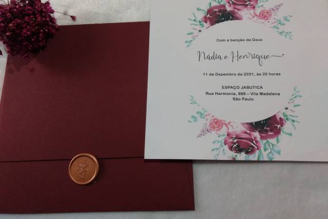 Convite para casamento