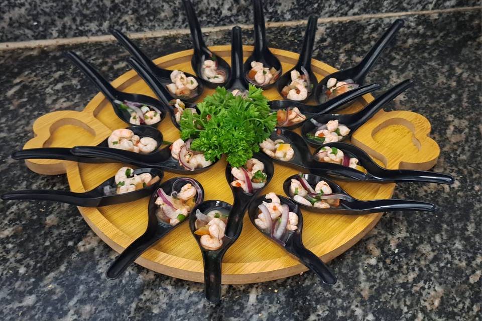 Ceviche de camarão