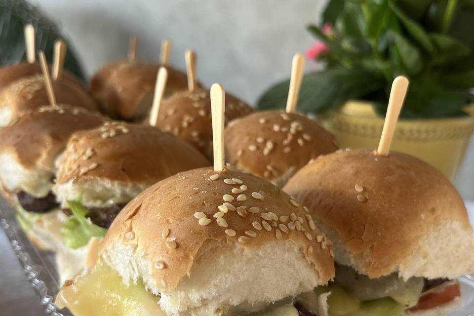 Mini hambúrguer