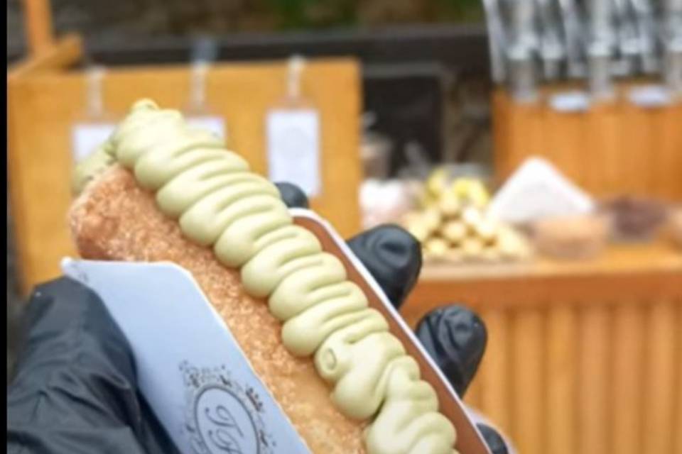 Mini churros gourmet de pistac