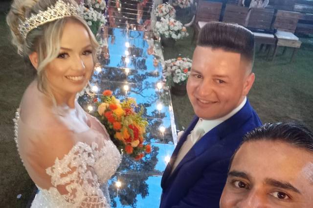 Selfie Cristiane e Heitor