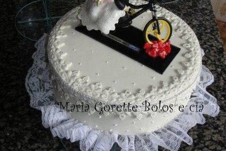 Bolo de casamento motoqueiro