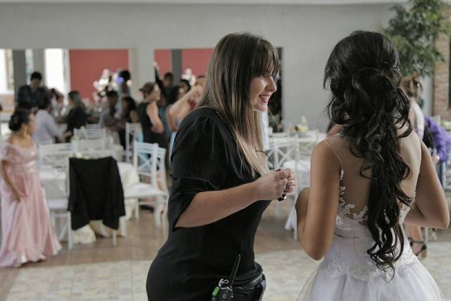 Sorrisos com a noiva