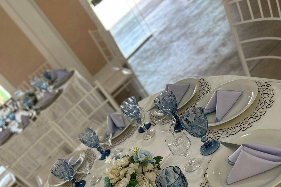 Decoração azul serenity