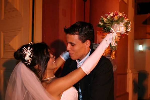 Ele imortaliza seu casamento