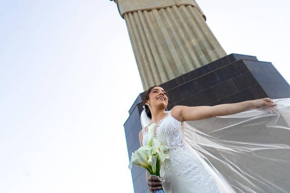 Noiva no Cristo Redentor