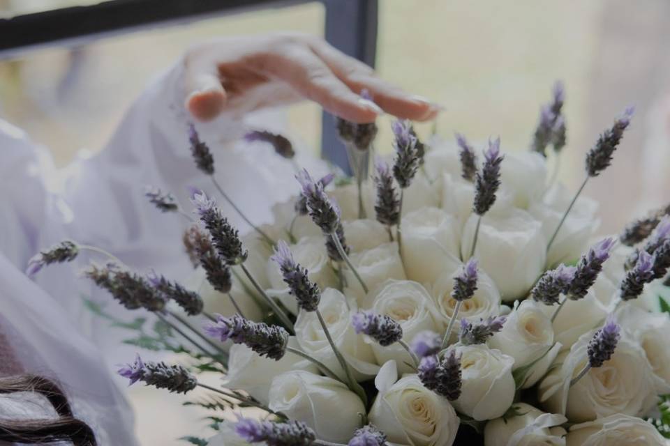 Bouquet de noiva com Robrancas