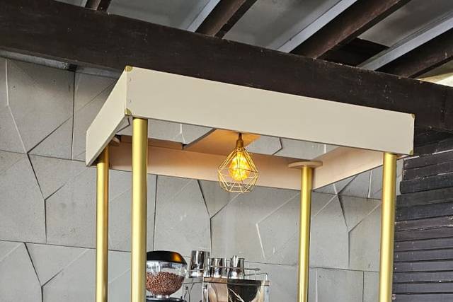 Estação de cafés para eventos.
