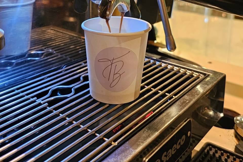 Estação de cafés para eventos.