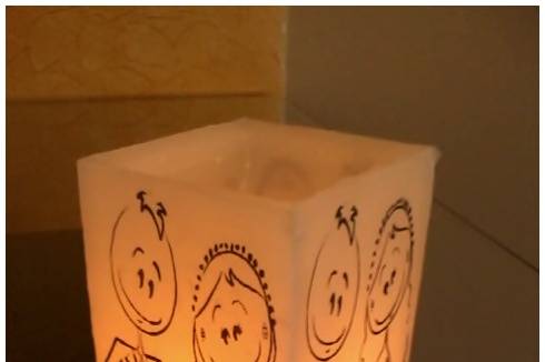 Luminaria personalizada 12x18