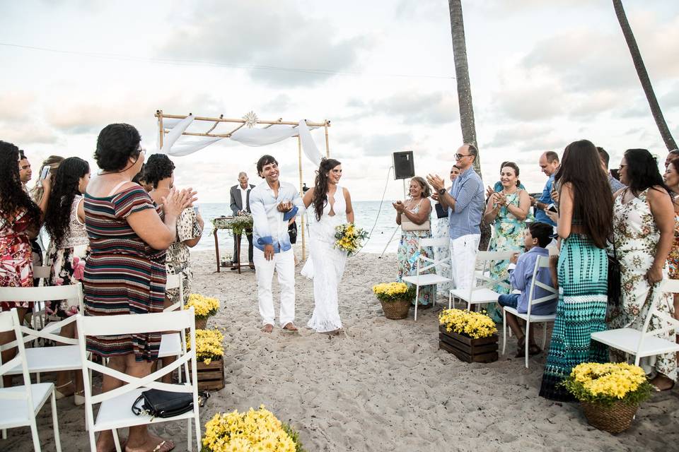 Casamento na praia do Paiva