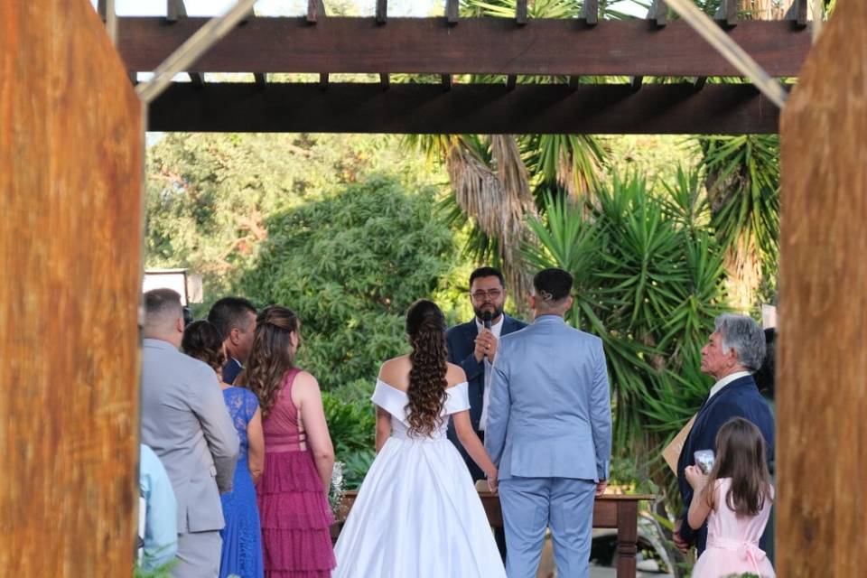 Casamento ao ar livre
