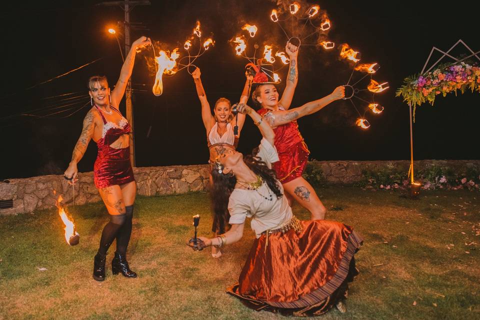 Recepção casamento na praia