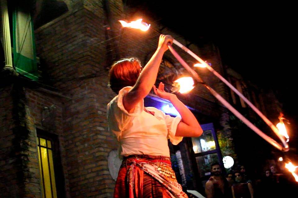 Recepção com circo casamento