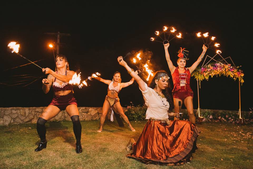 Show circense em casamento