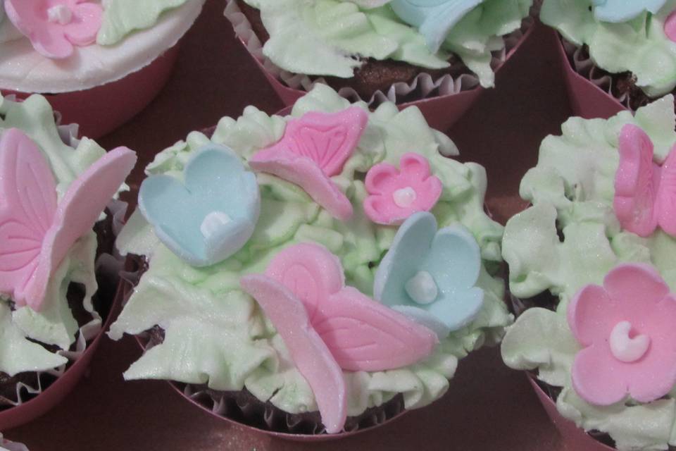 Cupcake tema passarinhos